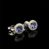 Orecchini Moraglione Donna in Oro Tanzanite 1.50 Ct LNOB0138T - LNOB0138T